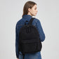 Corduroy Backpack with Front Zip Pocket Adjustable Straps and Spacious Everyday Storage
