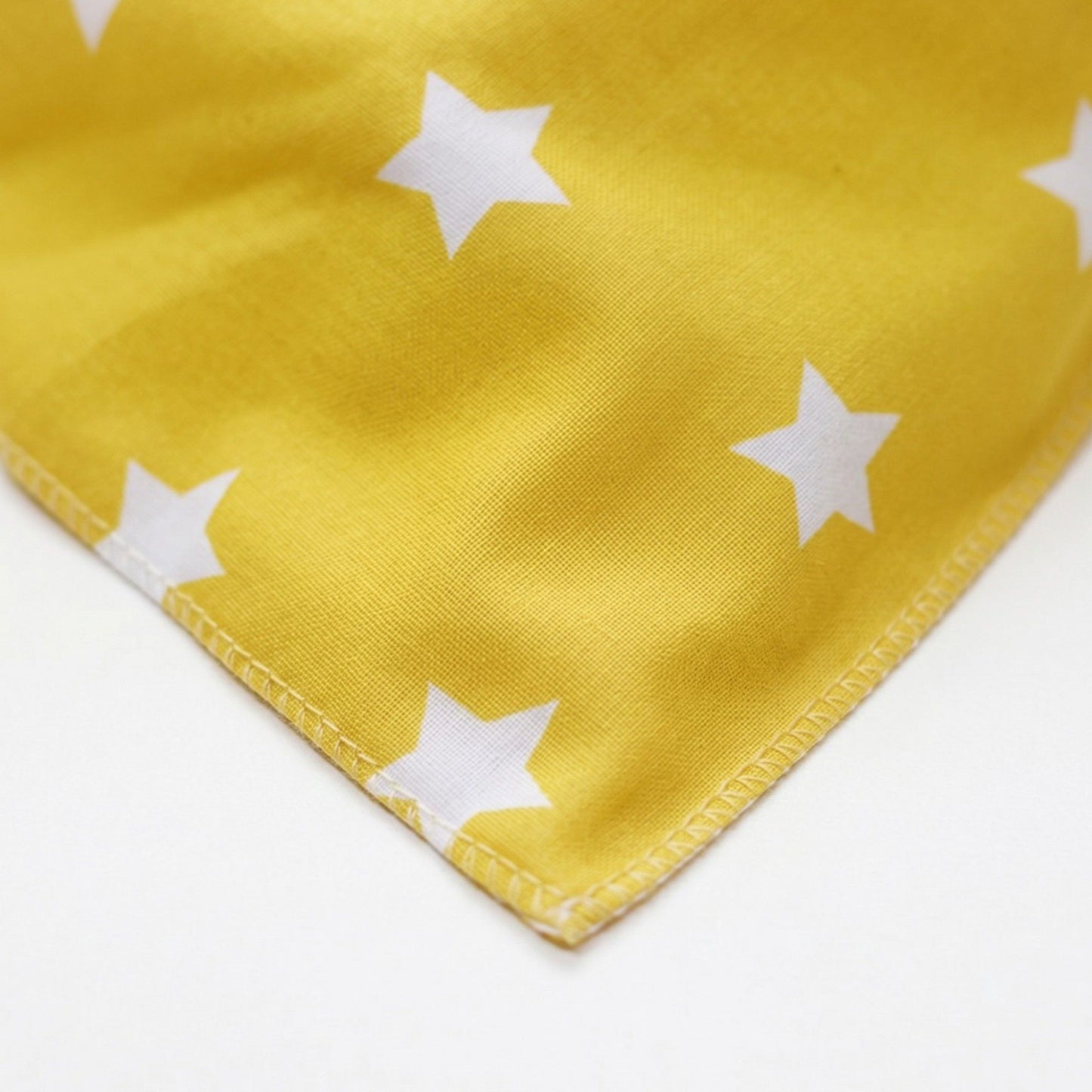 Dog Bandana Scarf Yellow with Black and White Pattern Pet Neck Accessory