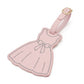 2 Pack Dress Shaped Luggage Tags with Buckle Straps