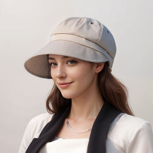 Womens Wide Brim Baseball Cap Bundle with UV Protection Ponytail Hole and Ventilated Eyelets Casual Outdoor Style