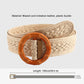 Bohemian Style Woven Belt with Round Plastic Buckle