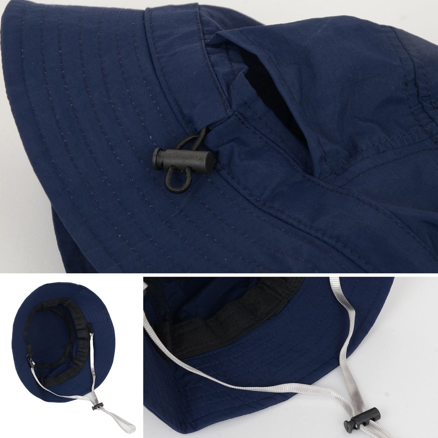 Bucket Hat Wide Brim UV Protection Lightweight Packable Outdoor Sun Hat with Adjustable Chin Strap