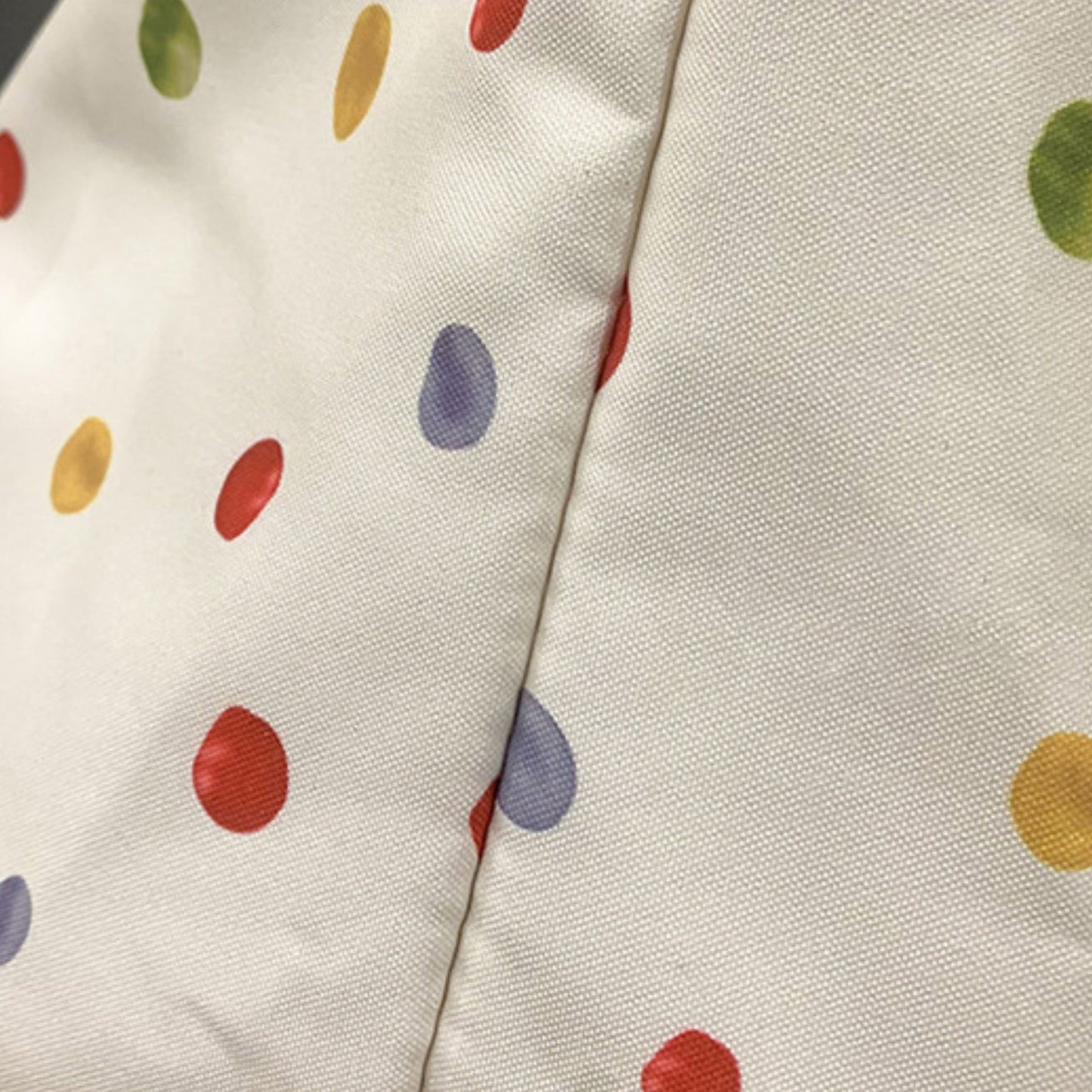 Polka Dot Tote Bag Shoulder Bag with Interior Zipper Pocket