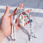 Multi-Charm Accessory with Hanging Clip and Letter Accents