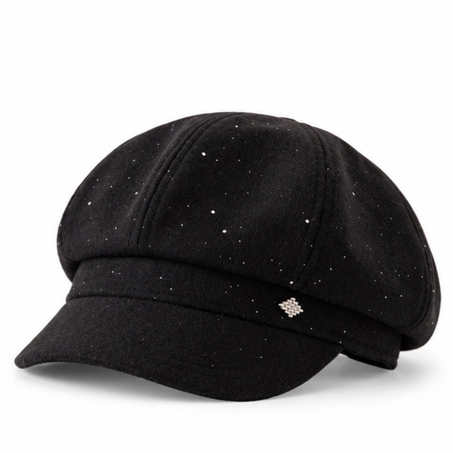 Embellished Newsboy Cap Adjustable Brim Baker Boy Hat