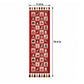 Christmas Patchwork Table Runner with Tassels for Holiday Dining Table Decor