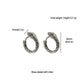 Snake-Shaped Hoop Earrings with Green Gem Eyes