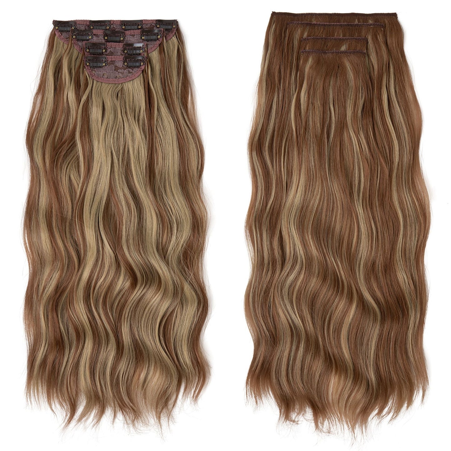 Long Curly Water Ripple Clip-in Hair Extensions for Women