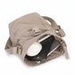 Water Resistant Nylon Crossbody Bucket Bag Adjustable Strap Multi Pocket Everyday Travel Bag