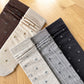 5-Pair Vintage Floral Crew Socks Set, Ribbed Knit Earth Tone Casual Hosiery