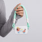Dachshund Graphic Clear Phone Case Design with Cord Strap Compatible with all iPhone 14 and later models