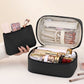 Travel Makeup Organizer Case with Removable Cosmetic Pouch Waterproof Storage Bag Set