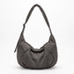 Oversized Crescent Sling Bag with Wide Adjustable Strap and Top Zipper 17.5x10x6.5in