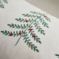 Christmas Tree Embroidered Plush Lumbar Throw Pillow Cover 12 x 20 Inch 1 Pack