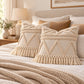 Boho Tufted Tassels Decorative Throw Pillow Cover Set of 2