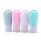 5 Piece Travel Squeeze Bottle Set with Zippered Pouch