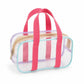 Clear PVC Travel Toiletry Bag with Zip Closure and Carry Handles
