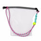 Mesh Wet Dry Crossbody Beach Bag with Adjustable Strap