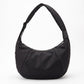 Oversized Crescent Sling Bag with Wide Adjustable Strap and Top Zipper 17.5x10x6.5in