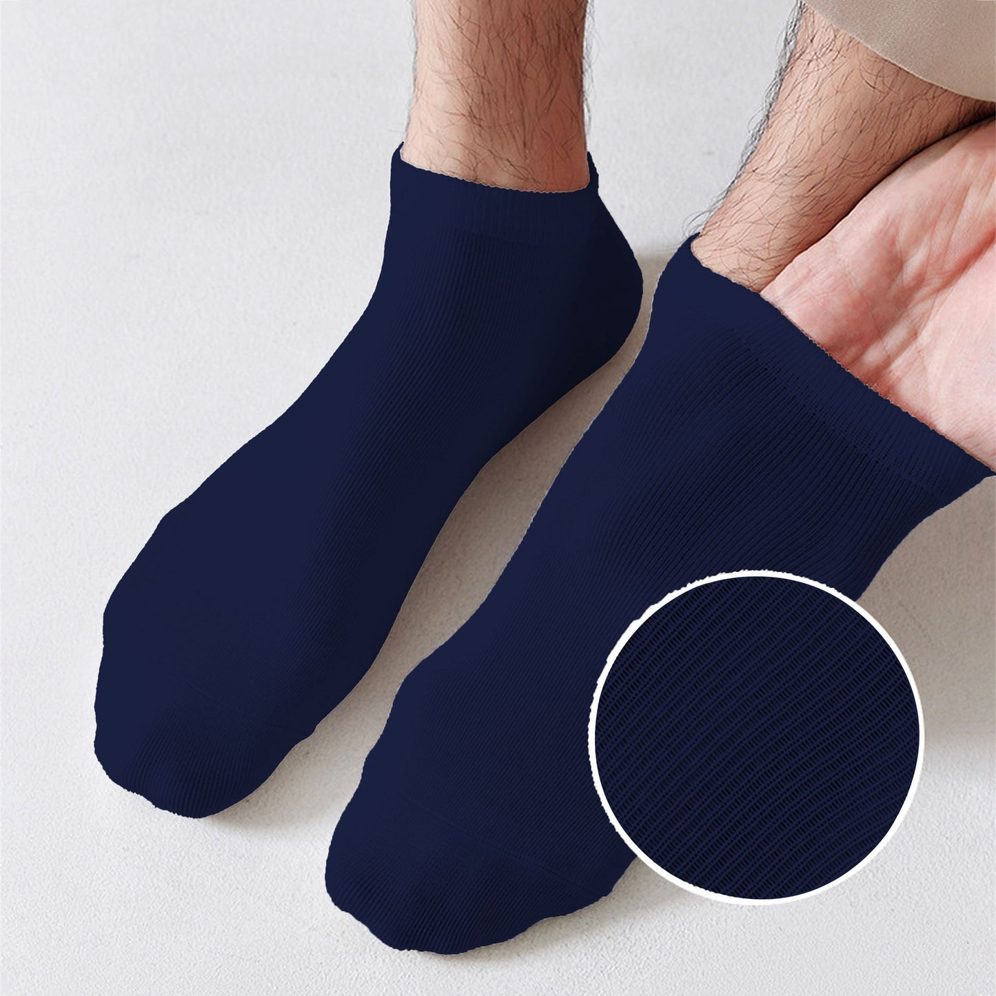 Men's Ankle - Length 6pk Comfort Casual Cotton Socks