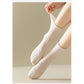 4-Pair Pack Soft Ribbed Ankle Socks with Ruffled Edge Trim Lightweight Knit Design in Multiple Color Combinations