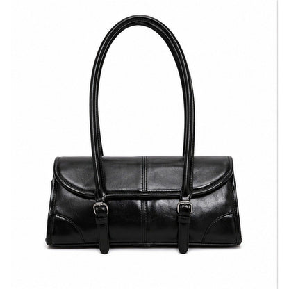 Vintage Oil-Wax Finish East-West Shoulder Bag