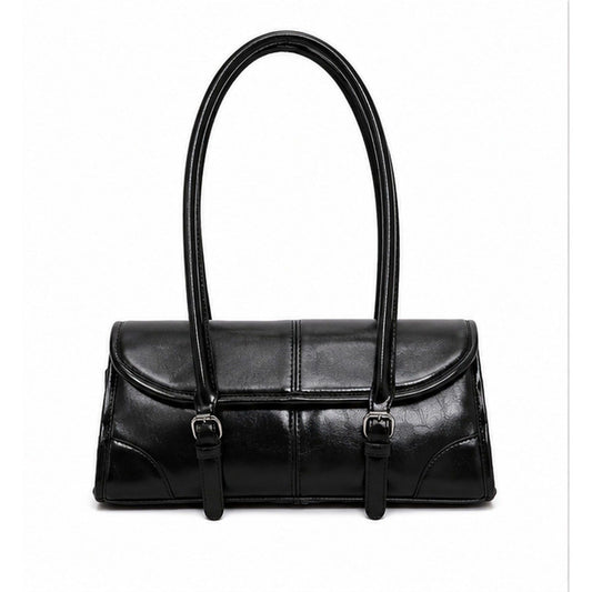 Vintage Oil-Wax Finish East-West Shoulder Bag