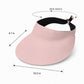 Foldable Packable Wide Brim Sun Visor Hat with Roll Up Travel Design