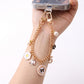 Decorative Chain Bag Strap with Charms and Swivel Clasps