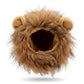 Pet Lion Mane Costume with Faux Fur Hood and Ear Detail Soft Plush Dress Up Outfit for Cats and Dogs