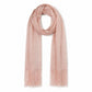 Metallic Shimmer Fringe Long Scarf