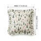2 Pack Christmas Tree Ruffle Decorative Throw Pillow Covers