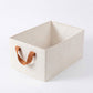 Foldable Fabric Storage Bin with Open Top and Carry Handles