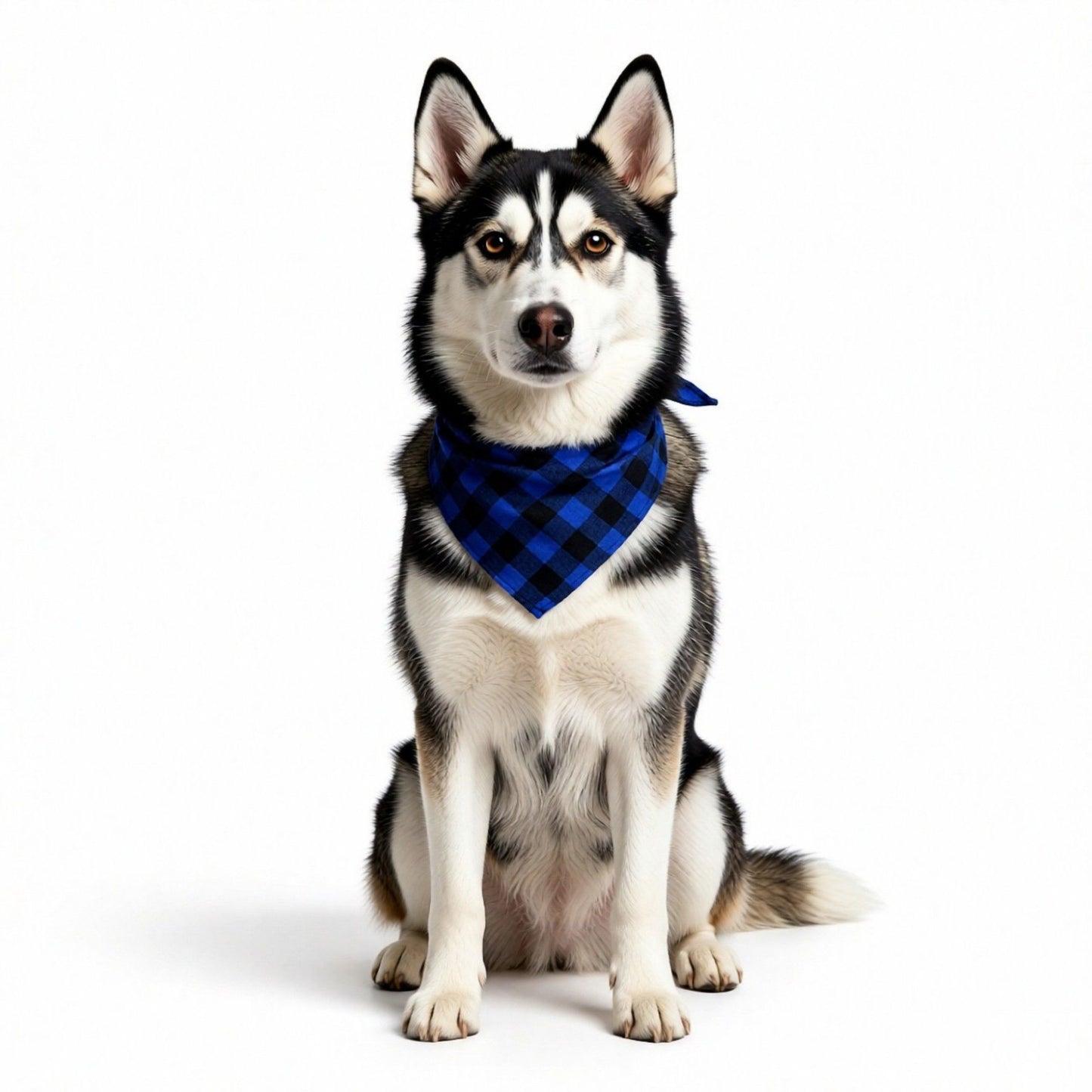 Red Plaid Pet Bandana Scarf Tie-On Triangle Neck Accessory Classic Buffalo Check