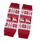 Fair Isle Knit Leg Warmers with Soft Stretch Ribbed Cuffs and Festive Patterned Design for Cozy Winter Layering