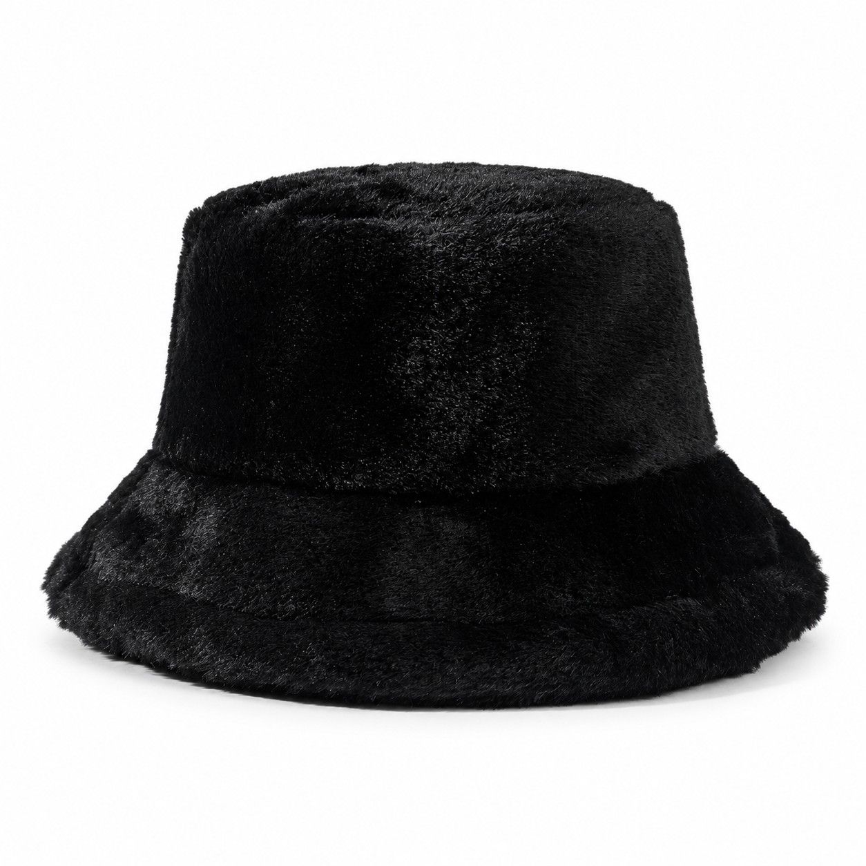 Faux Fur Bucket Hat Soft Plush Winter Casual Fashion Hat