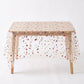 Sheer Floral Embroidered Rectangular Tablecloth 59.1x39.4in