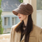 Wide Brim Bucket Hat with Side Bow Detail and Structured Crown