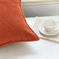 2 Pack Soft Ribbed Corduroy Throw Pillow Covers 18 x 18 Inch Solid Color