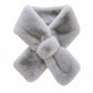 Soft Plush Faux Fur Scarf with Pull Through Design Winter Neck Wrap 31.5*4.7 Inches