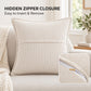 2 Pack Soft Ribbed Corduroy Throw Pillow Covers 18 x 18 Inch Solid Color