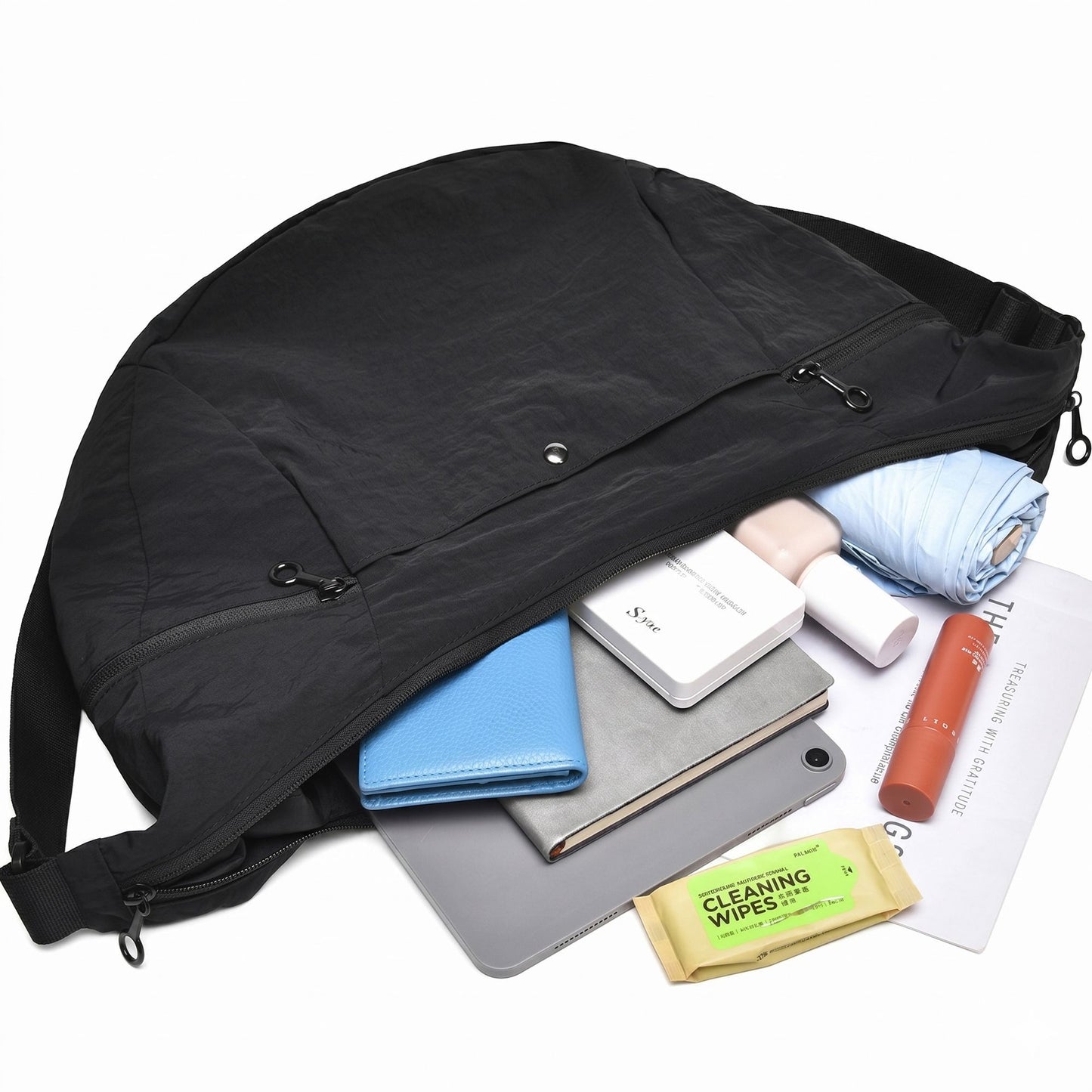 Lightweight Crossbody Bag with Adjustable Strap and Pockets