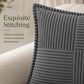 Soft Corduroy Decorative Throw Pillow Cover Geometric Accent Cushion Cover for Sofa Bed