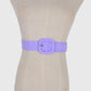 Elegant Straw Belt with Matching Woven Buckle