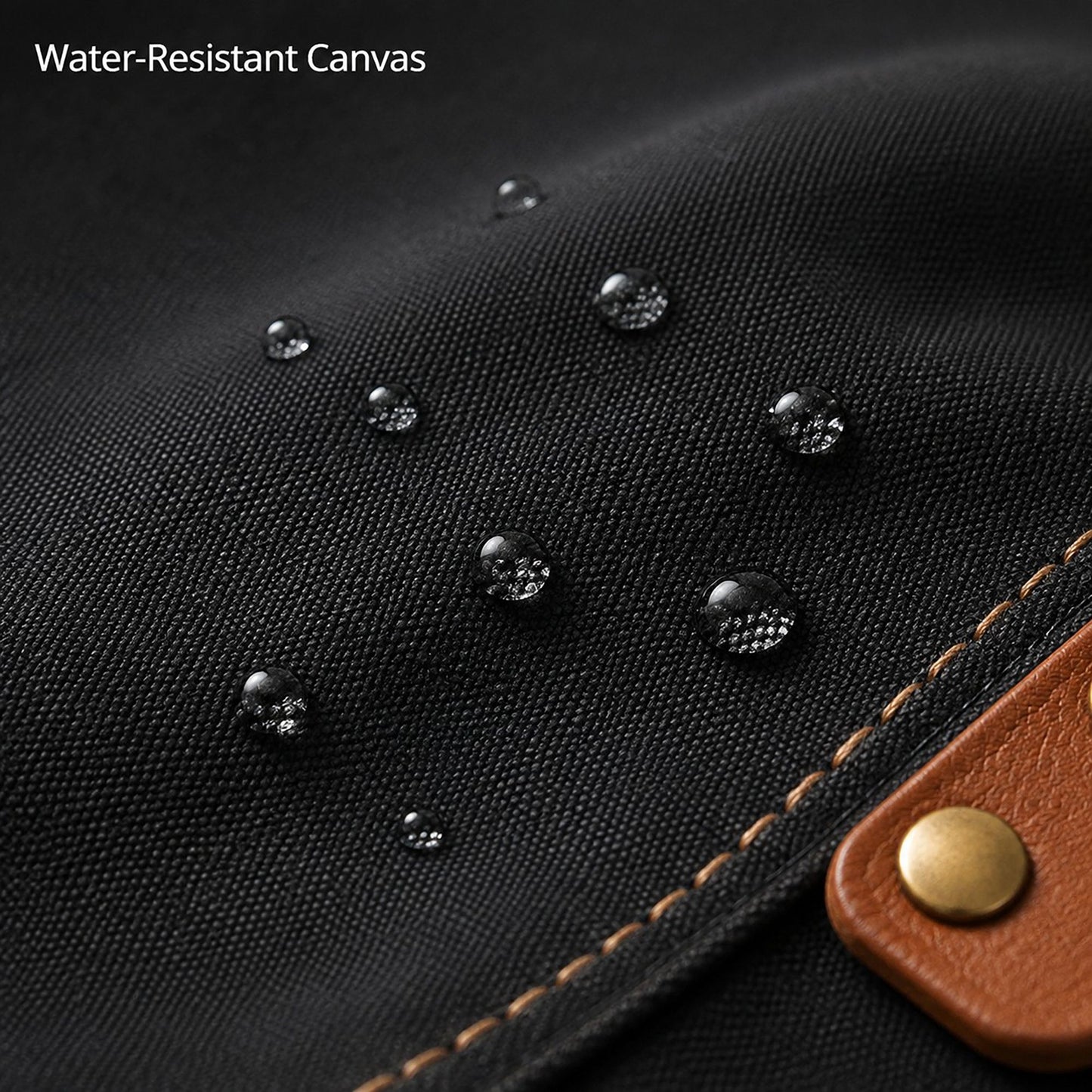 Water Resistant Canvas Bib Apron with Adjustable Straps and Pockets