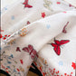 Pure Cotton Butterfly Floral Print Square Scarf Lightweight Fashion Neck Hair Scarf 25.5¡Á25.5 Inches