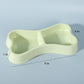 Plastic Bone Shaped Double Pet Bowl for Food and Water