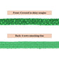 Sewing Sequin Trim 0.9 Inch 4 Row, 25 Yards Glitter Sequin Ribbon Metallic Stretch Bling Strip DIY Craft Decoration