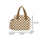 Checkered Insulated Lunch Bag Large Capacity Lunch Tote with Side Pockets for Work