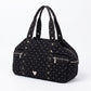 Polka Dot Multi-Pocket Shoulder Bag with Zip Closure